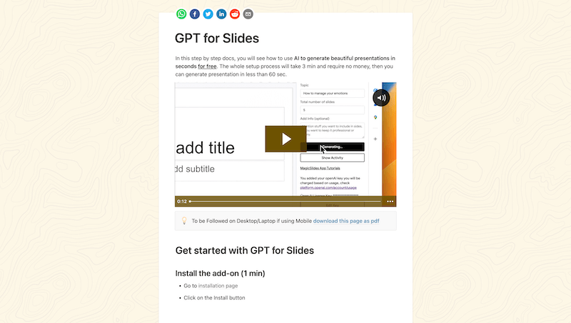 GPT for Slides