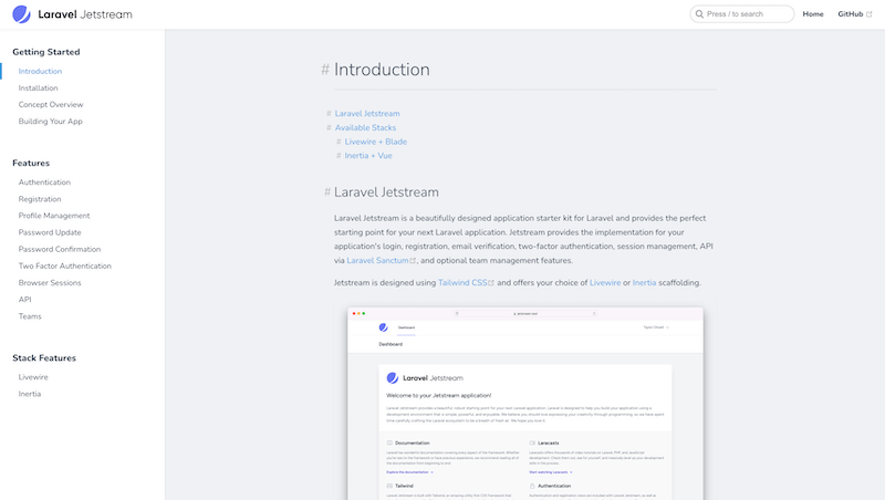 Laravel Jetstream