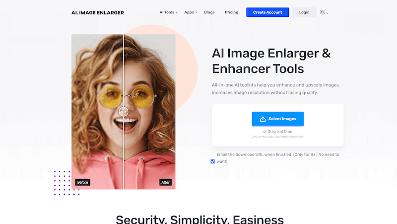 AI Image Enlarger Náhled