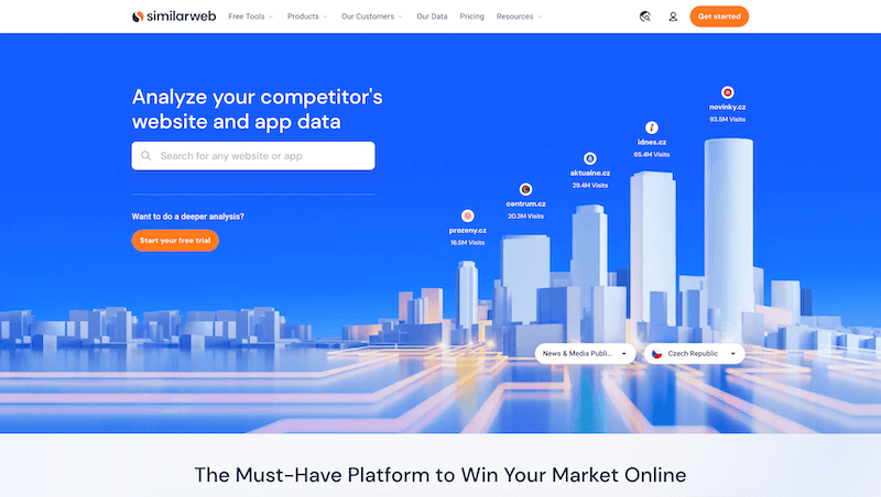 SimilarWeb Náhled