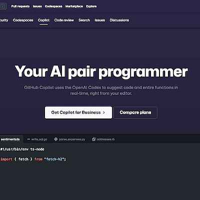 Github Copilot AI pair programmer