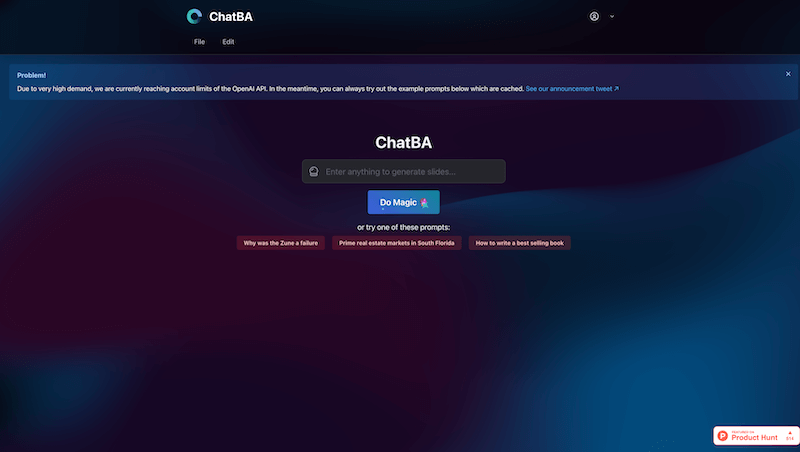 ChatBA Preview