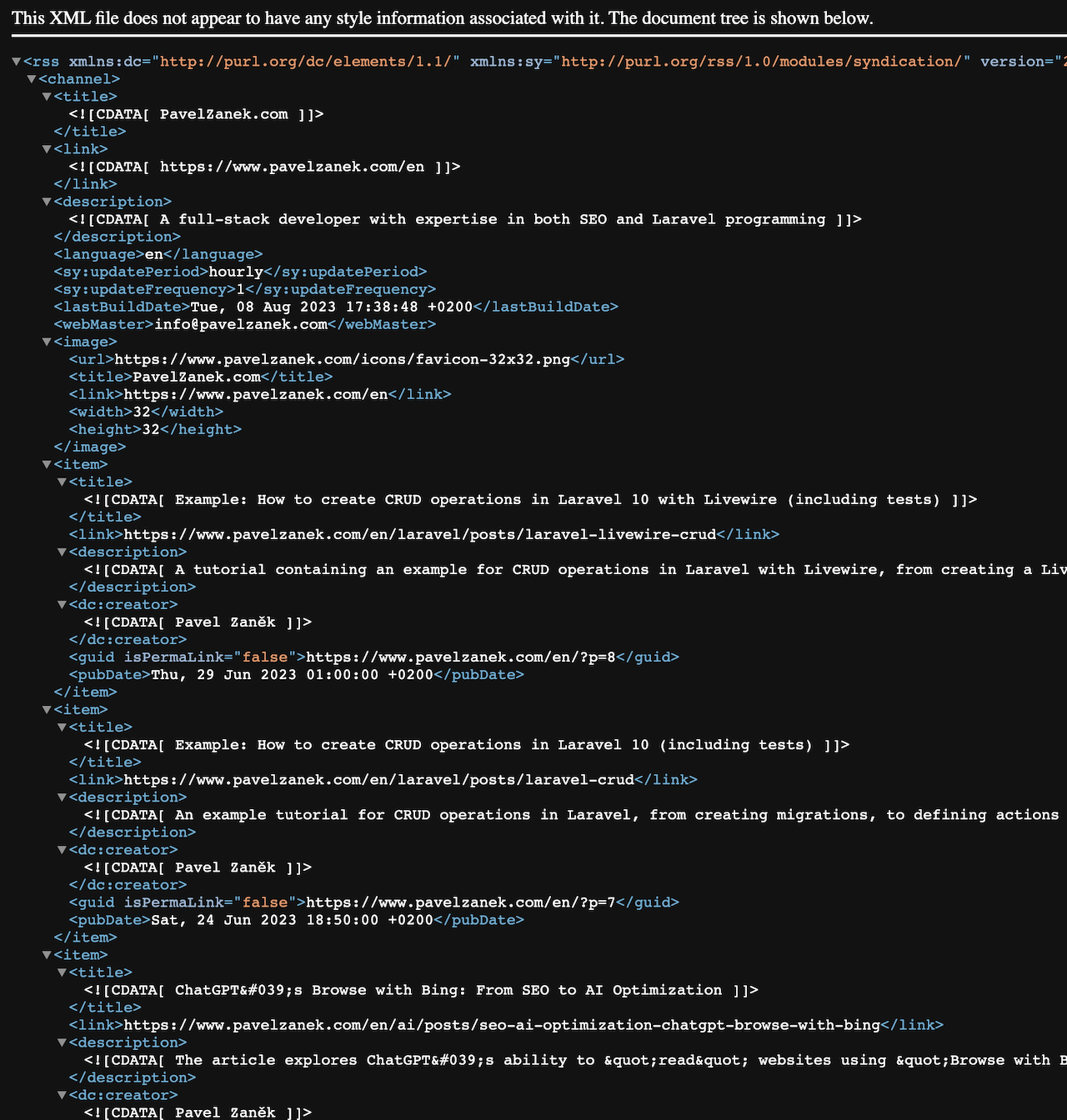 Jak vytvořit RSS feed ve frameworku Laravel